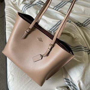 Coach tote bag , beige color